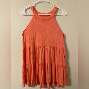 Torrid Supersoft Wild Orange Tiered Babydoll Tank Top Size Medium 00‎